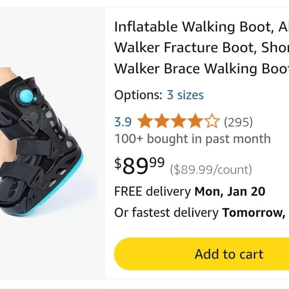 BRAND NEW Inflatable Walking Boot - Picture 1 of 10